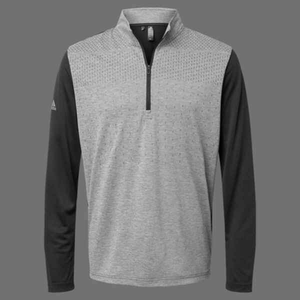 Men's Ultimate365 Heather Block Printed Quarter-Zip Pullover Thumbnail