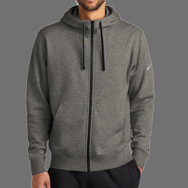 Club Fleece Sleeve Swoosh Full Zip Hoodie Thumbnail