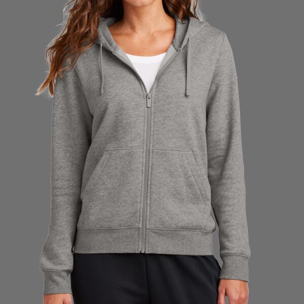Women's Club Fleece Sleeve Swoosh Full Zip Hoodie Thumbnail