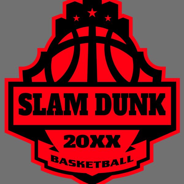SLAM DUNK Basketball Logo Template Thumbnail