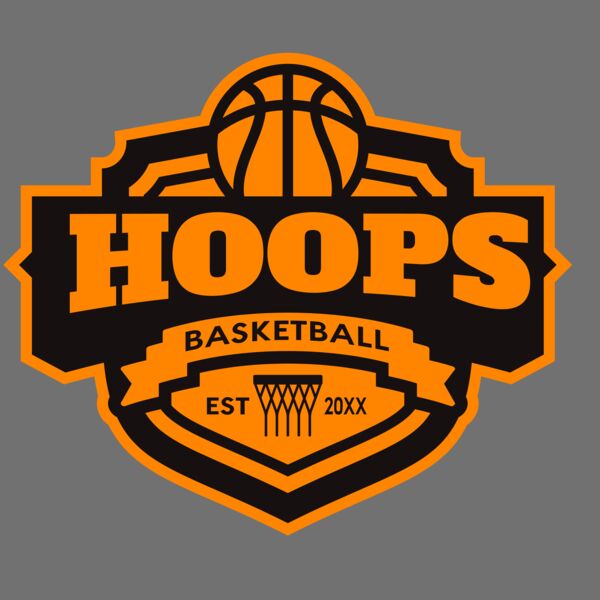 Hoops Basketball logo template 04 Thumbnail