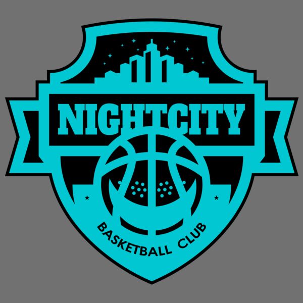 Night city Basketball club logo template Thumbnail