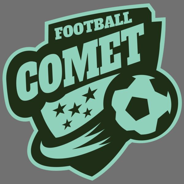 Comet Football logo template Thumbnail