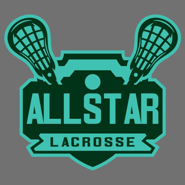 All stars Lacrosse Logo Template Thumbnail