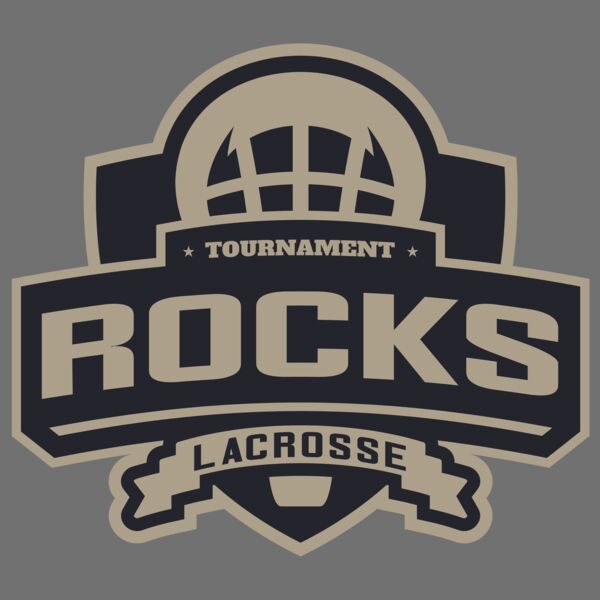 Rocks Tournament Lacrosse Logo Template Thumbnail