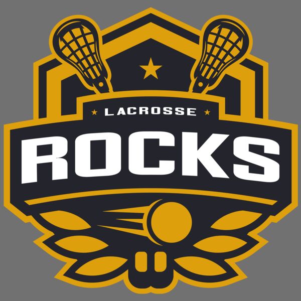 Rocks Lacrosse Logo Template Thumbnail