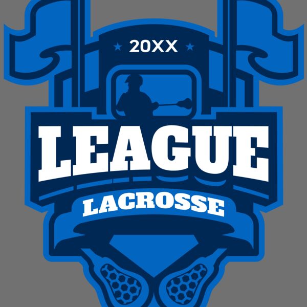 League Lacrosse Logo Template Thumbnail