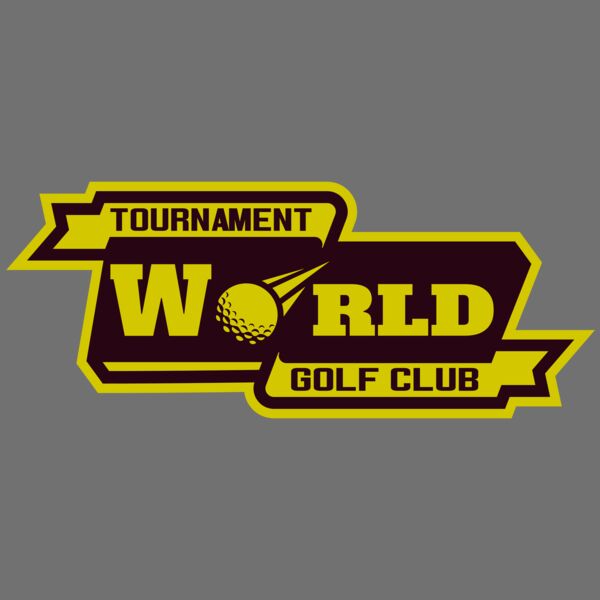 World Tournament Golf club logo template Thumbnail