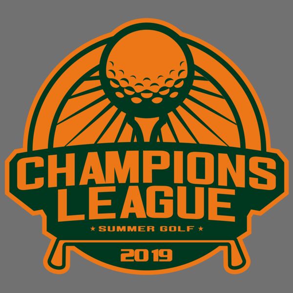 Champions League Summer Golf logo template Thumbnail