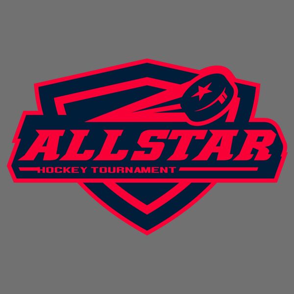 All Star Hockey Tournament logo template Thumbnail