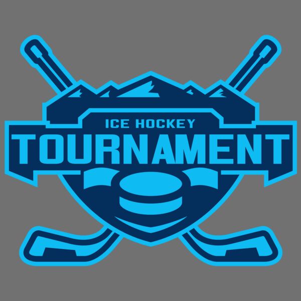 Tournament Ice Hockey logo template Thumbnail