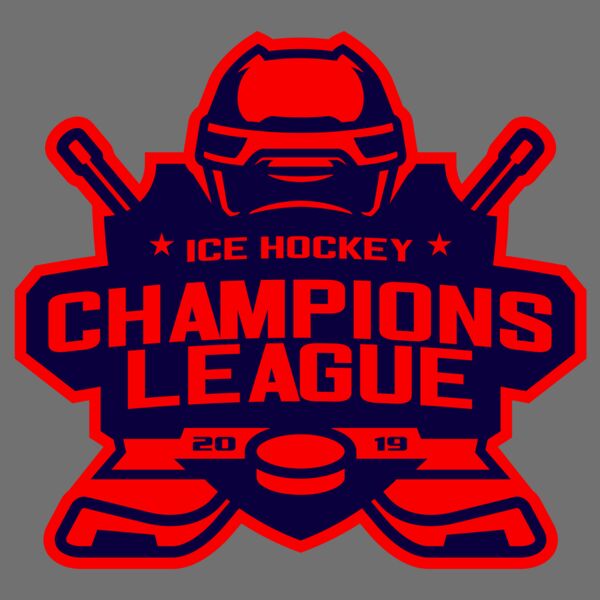 Champions League Ice Hockey logo template Thumbnail