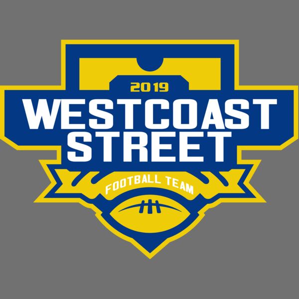 West Coast Street Football League logo template Thumbnail