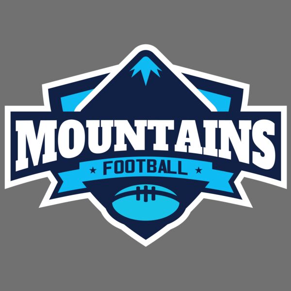 Mountains Football logo template Thumbnail