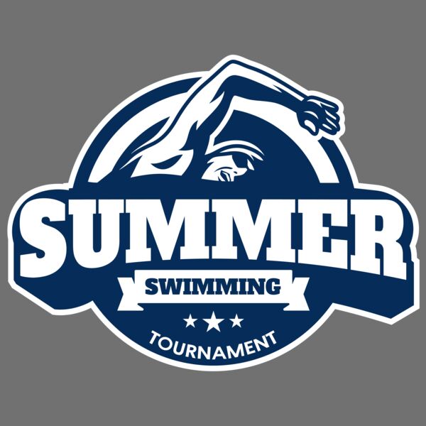 Summer Swimming Tournament logo template Thumbnail