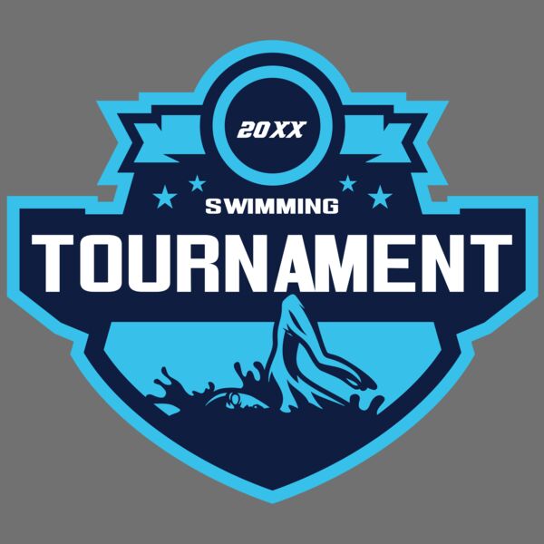 Swimming Tournament logo template Thumbnail