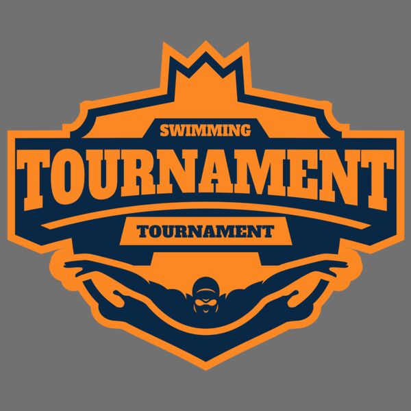Swimming Tournament logo template Thumbnail