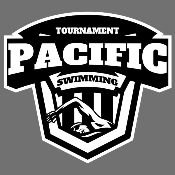 Pacific Swimming Tournament logo template Thumbnail