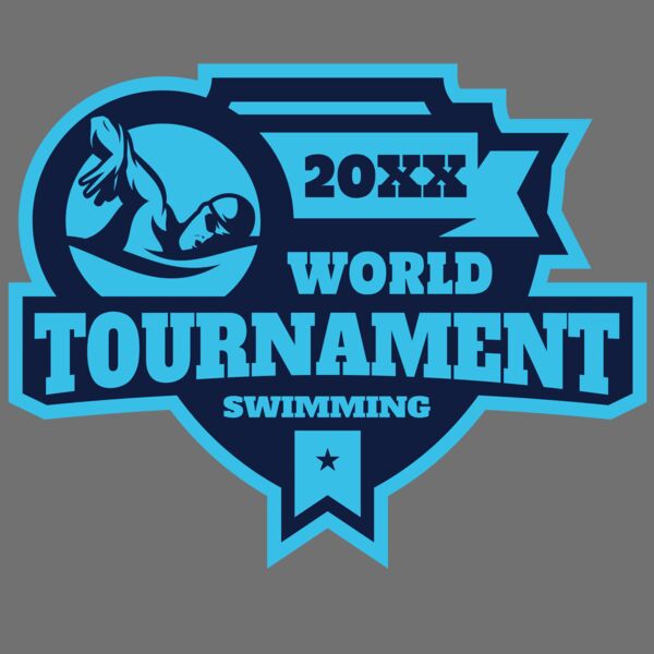 Tournament World  Swimming logo template Thumbnail
