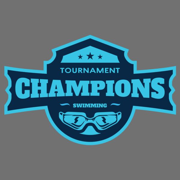 Champions Tournament Swimming logo template Thumbnail