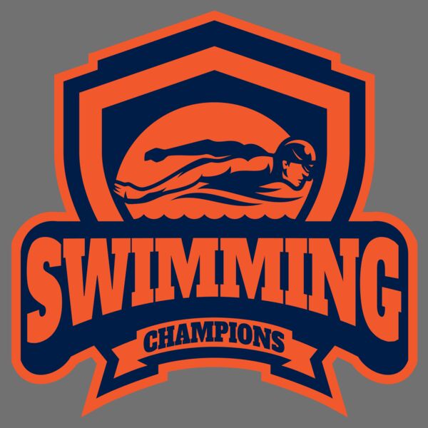 Swimming Champions logo template Thumbnail
