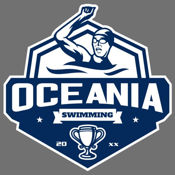 Oceania Swimming logo template Thumbnail