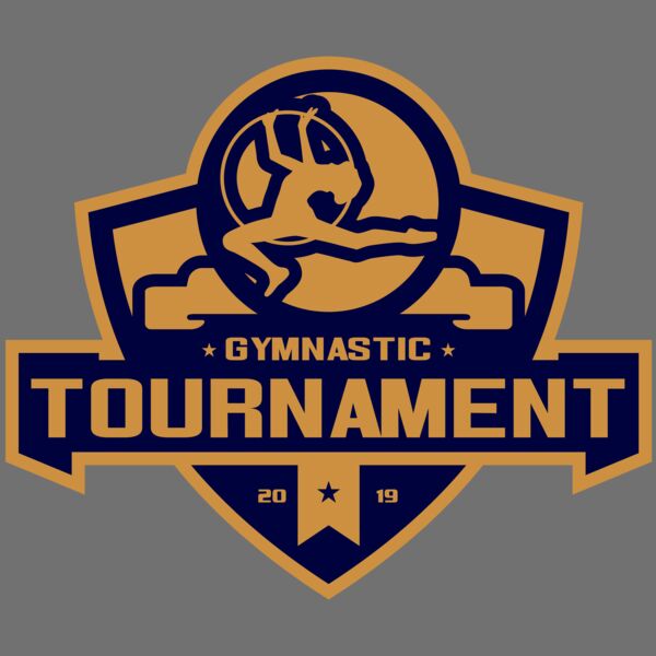 Gymnastic Tournament logo template 02 Thumbnail