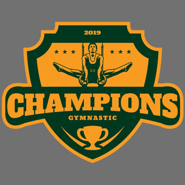 Champions Gymnastic logo template Thumbnail