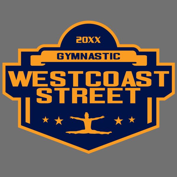 West Coast Street Gymnastic logo template 02 Thumbnail