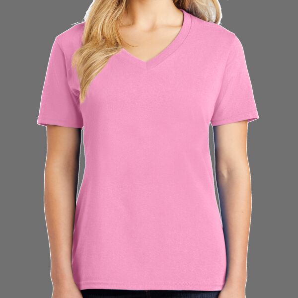 Ladies Core Cotton V Neck Tee Thumbnail