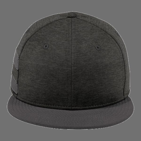 Shadow Heather Striped Flat Bill Snapback Cap Thumbnail