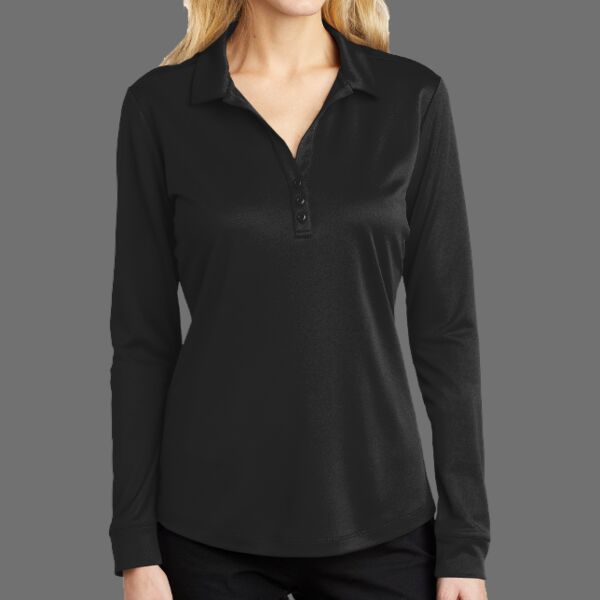 Ladies Silk Touch  Performance Long Sleeve Polo Thumbnail