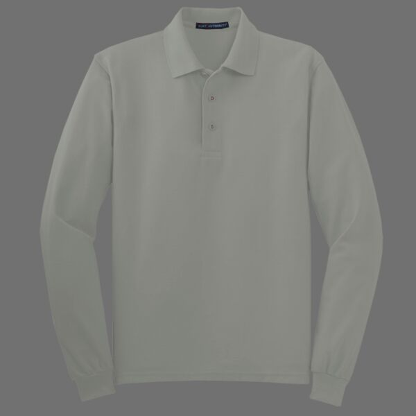 Tall Silk Touch Long Sleeve Polo Thumbnail