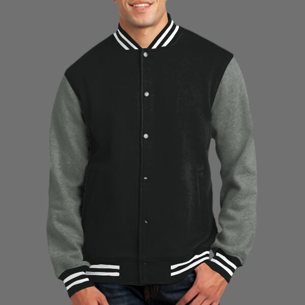 Fleece Letterman Jacket Thumbnail