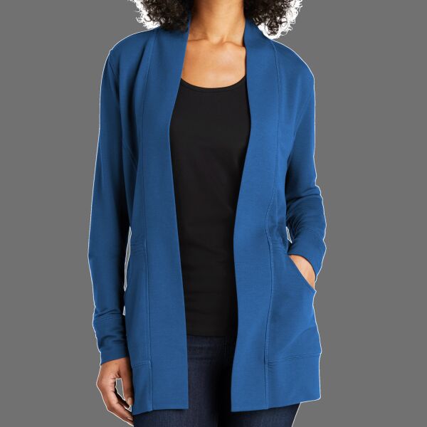 Ladies Microterry Cardigan Thumbnail