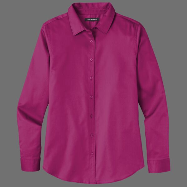 Port Authority Ladies Long Sleeve SuperPro React  Twill Shirt LW808 Ladies Long Sleeve SuperPro React  Twill Shirt Thumbnail