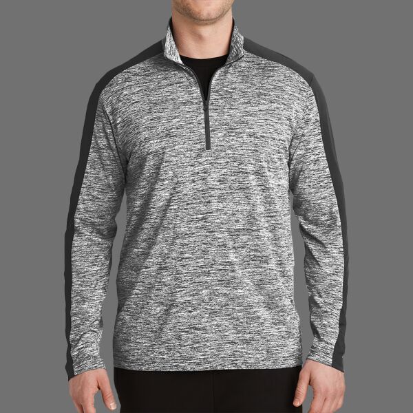 PosiCharge ® Electric Heather Colorblock 1/4 Zip Pullover Thumbnail