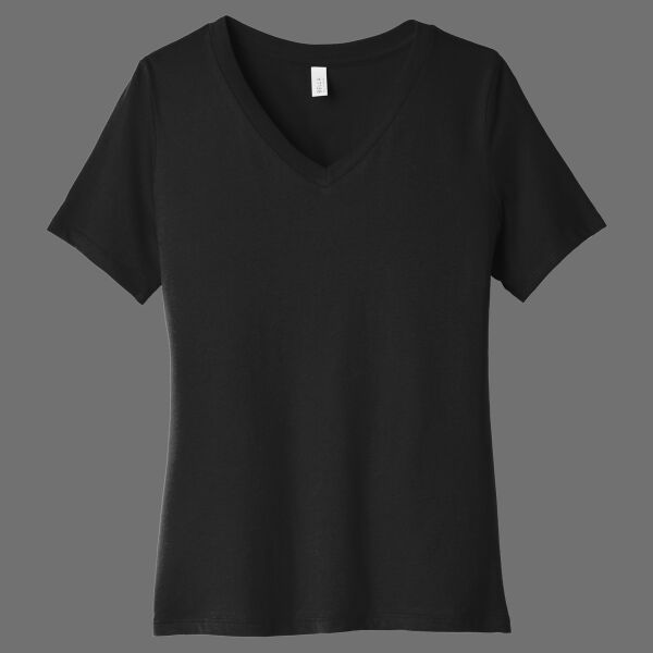 Women's Relaxed Jersey Short Sleeve V Neck Tee Thumbnail