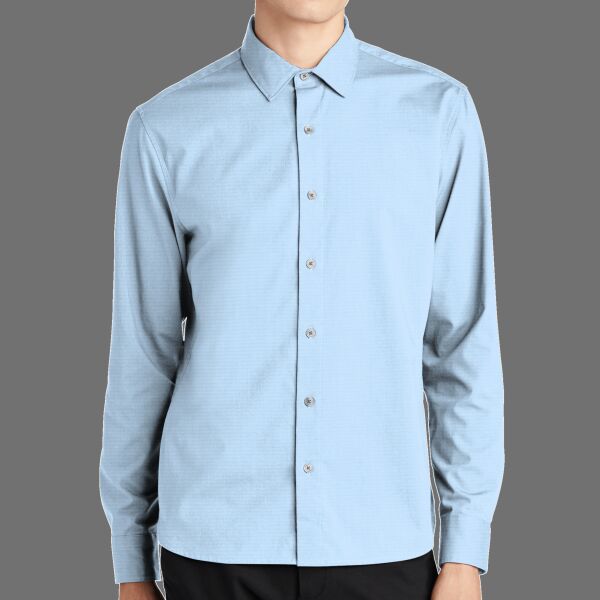 Long Sleeve Stretch Woven Shirt Thumbnail