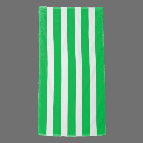 Cabana Stripe Velour Beach Towel Thumbnail
