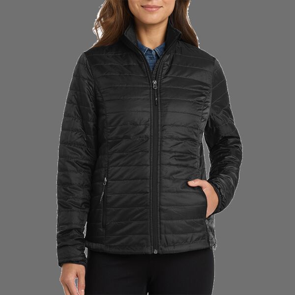 Ladies Packable Puffy Jacket Thumbnail