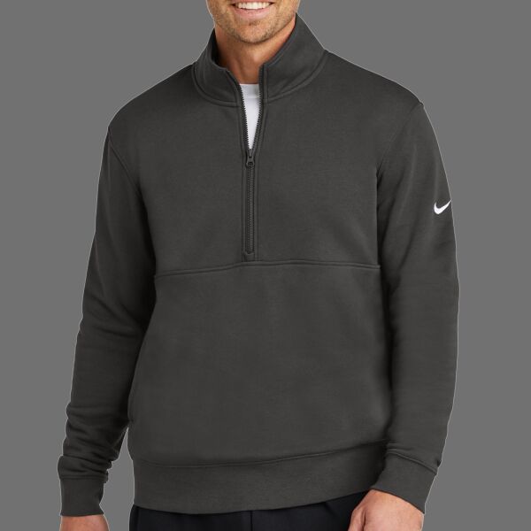 Club Fleece Sleeve Swoosh 1/2 Zip Thumbnail