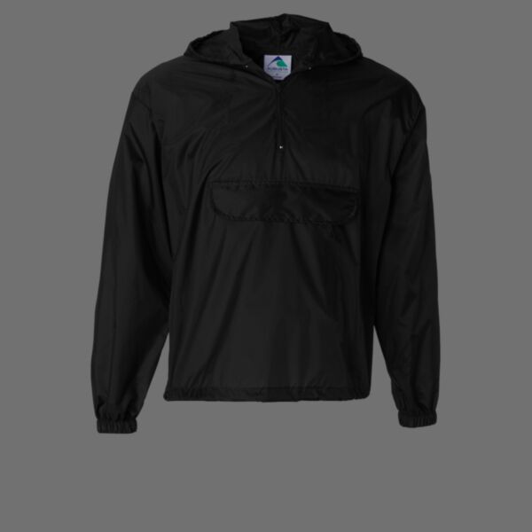 Packable Half-Zip Hooded Pullover Jacket Thumbnail
