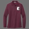 Ladies Silk Touch Long Sleeve Polo Thumbnail