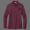 Ladies Silk Touch Long Sleeve Polo Thumbnail