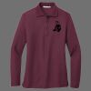 Ladies Silk Touch Long Sleeve Polo Thumbnail
