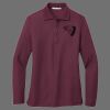 Ladies Silk Touch Long Sleeve Polo Thumbnail