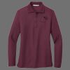 Ladies Silk Touch Long Sleeve Polo Thumbnail