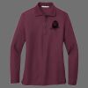 Ladies Silk Touch Long Sleeve Polo Thumbnail