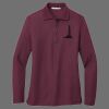Ladies Silk Touch Long Sleeve Polo Thumbnail
